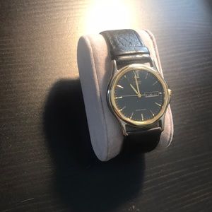 Black Citizen Watch w/ Leather Band